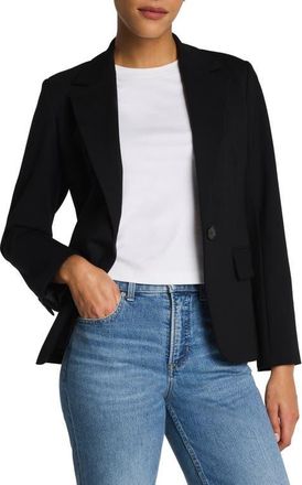 Spanx Ponte Tailored Blazer in Classic Black at Nordstrom, Size 2X