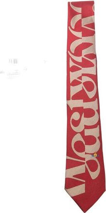 Vivienne Westwood Cravatta a punta Orb - - Accessories - Uomo - Rosso - ONE SIZE