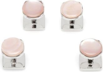 Cufflinks Inc. Sterling Silver & Mother-of-Pearl Shirt Studs in Pink at Nordstrom