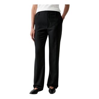 Kenzo Dames, Broeken, Zwart, Maat: S Wol
