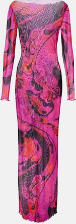 Pucci Abito lungo Orchidee in tulle