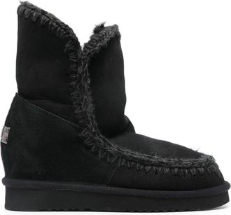 Mou Eskimo 35mm wedge boots - women - Calf Leather/Calf Suede/Rubber - 39 - Black