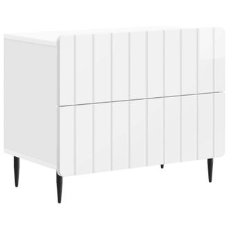 vidaXL Armario De Noche Con Caj&oacute;n Brillante 62 X 34,5 X 49,5 Cm Vidaxl