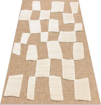 RugsX Rugsx - Spark 0710a Alfombra Beige / Crema - Geom&eacute;trico, Sisal, Estructural Beige 180x270 Cm