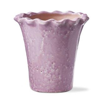 Tag Large Lavender Ruffle Rim Terracotta Planter for Gardens in Purple at Nordstrom