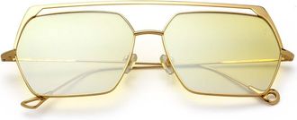 Eyepetizer Greg C.4-14F Mens Sunglasses Gold Size 45