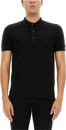 Tom Ford Klassiek Piqu&eacute; Poloshirt - Heren - Polos - Zwart - M - Tops
