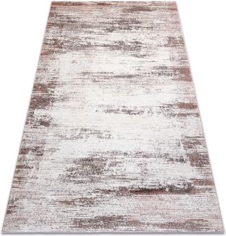 RugsX Rugsx - Alfombra Core W9775 Marco, Sombreado - Estructural, Dos Niveles De Vell&oacute;n, Beige / Rosa Pink 120x170 Cm