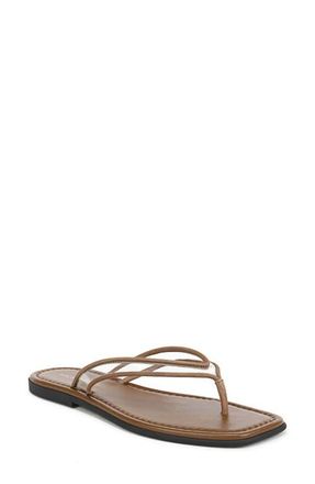 Veronica Beard Clea Flip Flop in Clear/Chestnut at Nordstrom, Size 10