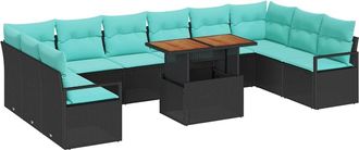 vidaXL Conjunto De Sof&aacute;s De Jard&iacute;n 11 Uds. 10-n&uacute;mero De Plazas Vidaxl
