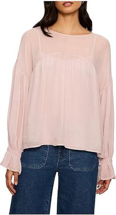 Sanctuary Keepsake Volume Blouse Womens Clothing Dried Petal : LG (US 10-12), Polyester