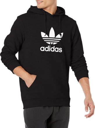 adidas Originals Mens Trefoil Hoodie Hooded Sweatshirt, Black, M