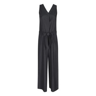 Max Mara Jumpsuits, female, Blue, Size: 2XS Salopette Popeline