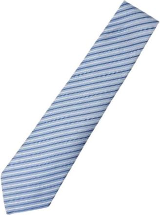 Armani Pre-owned Accessories, male, Blue, Size: ONE SIZE Pre-owned Cravat