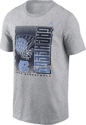 Nike Jordan North Carolina Basketball Refresh Nike Mens College T-Shirt in Grey | N19906GNCN-7DT