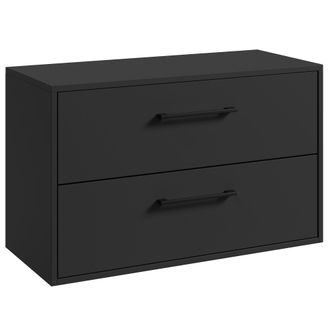 Badplaats Badplaats Mueble Bajo Lavabo Florence 80 X 46 Cm - Negro Mate