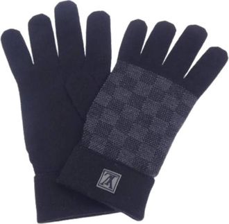 Louis Vuitton Pre-owned Accessories, female, Black, Size: ONE SIZE Pre-owned Vintage Warm Gloves