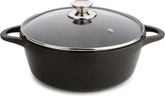 Valira Cacerola Con Tapa Valira Black Ind 24cm &Oslash; 24 Cm Negro Aluminio