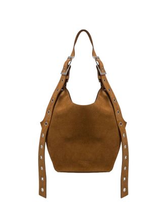 Dondup Hazelnut Brown Small Hobo Bag