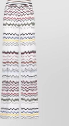 Missoni high rise wide leg lightweight trousers
