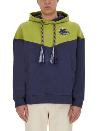 Etro Green Logo Hood Sweatshirts