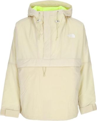 The North Face Windjammer Windbreaker Jacket Low-fi Hi-tek - Heren - Windbreakers - Beige - M - Polyester - Fitness