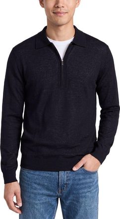 N.Peal N.Peal Half Zip Cashmere Polo Sweater