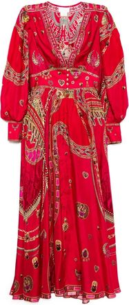 Camilla Abito con vita elasticizzata - Rosso