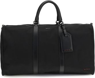 Kiton Gym Travel Bag With Leather Inserts
