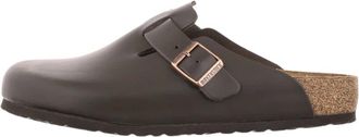 Birkenstock Schoenen, unisex, Bruin, 44 EU, Leer, Boston Regular Fit