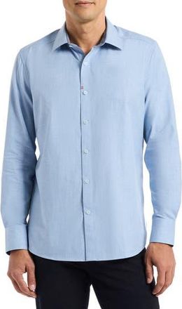Robert Graham Mason Long Sleeve Button-Up Shirt in Light Blue at Nordstrom Rack, Size X-Large