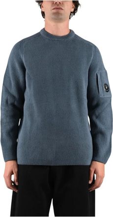 C.P. Company Maglione a girocollo a coste - - Knitwear - Uomo - Blu - M