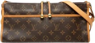 Louis Vuitton Pre-owned Schoudertas - Dames - Vintage Schoudertas - Bruin - ONE Size - Leer - Vintage