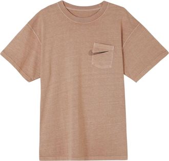 Nike Logo Pocket Skateboard Short Sleeve Khaki CW1467-283