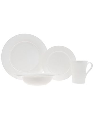 Godinger Merrick 16Pc Bone China Dinnerware Set