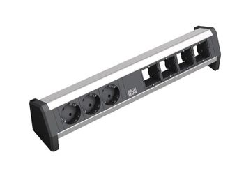 Bachmann 902.003 Base M&uacute;ltiple 3 Salidas Ac Negro, Plata