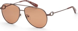 Longchamp Womens 58mm Brown Sunglasses