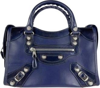 Balenciaga Pre-owned Handbags, female, Blue, Size: ONE SIZE Pre-owned Vintage Handbag