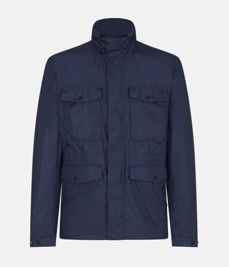 Save The Duck SUN Parka - Lichtgewicht Nylon Jas - Heren - Zomerjassen - Blauw - L - Nylon - Jassen