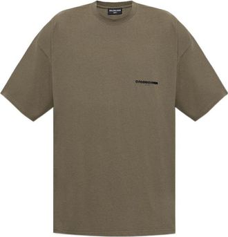Balenciaga Strike 1917 Oversized T-shirt Khaki 694576TMVJ62930