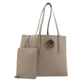 Fendi Pre-owned Bolso Tote de Piel Vintage - Pre-owned - Mujer - Beige - ONE SIZE