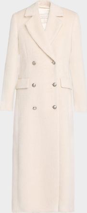 PESERICO Baby Alpaca Wool Double-Breasted Coat