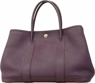 Herm&egrave;s Cassis Country Leather Tote Bag (Pre-Owned)