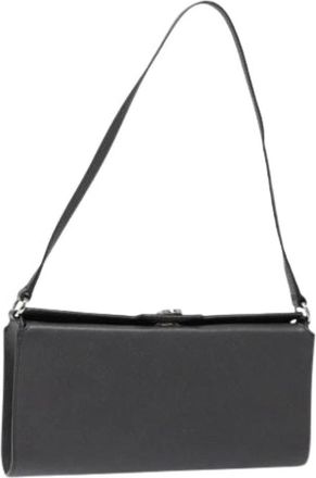 Ferragamo Pre-owned Shoulder Bag - Dames - Vintage Schoudertas - Grijs - ONE Size - Leer - Vintage