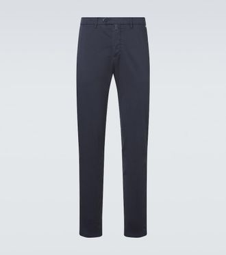 Kiton Pantalones chinos en mezcla de algod&oacute;n