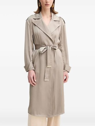 Marciano Trenchcoat met ceintuur en gekerfde revers - Beige