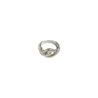 Herm&egrave;s Silver Silver 925 Band Ring (Pre-Owned)