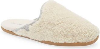 Olukai Hale Slip-On Genuine Shearling Mule in Tapa /Ash at Nordstrom, Size 11