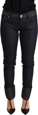 Ermanno Scervino Skinny Folded Hem Trouser Cotton Womens Jeans