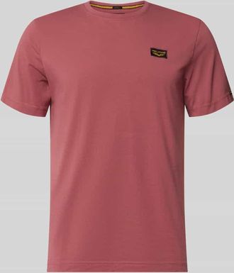 PME Legend T-Shirt mit Label-Details und Rundhalsausschnitt in Rostrot, Gr&ouml;&szlig;e XXXL